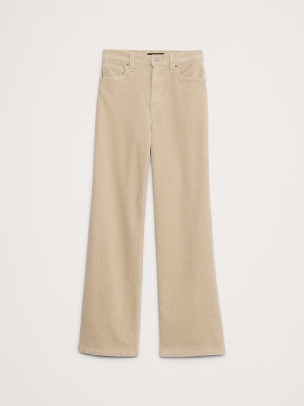 Banana Republic Linen Blend Wide Leg Cropped Pants Beige M